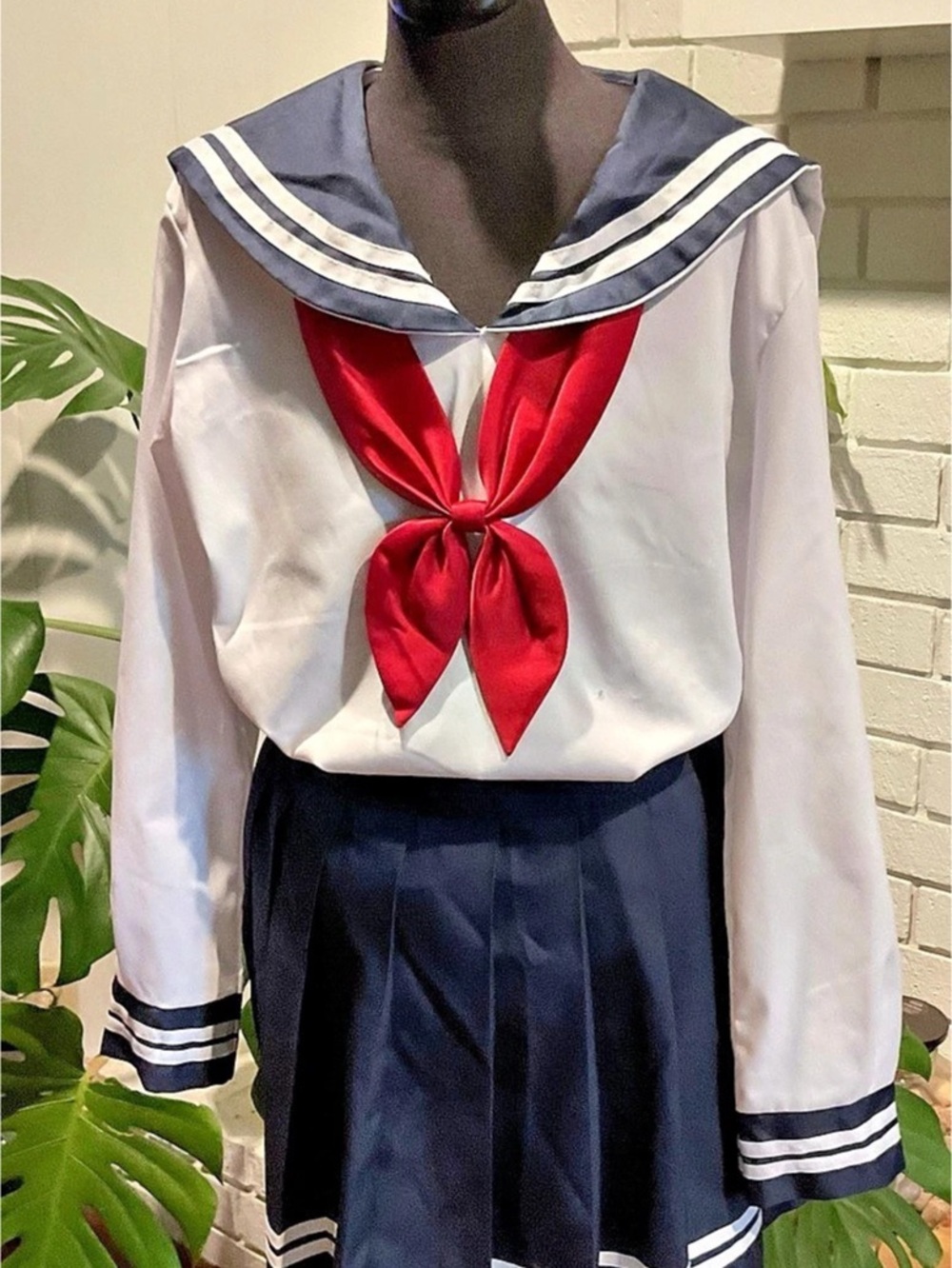 Navy & White Sailor Costume Size Medium